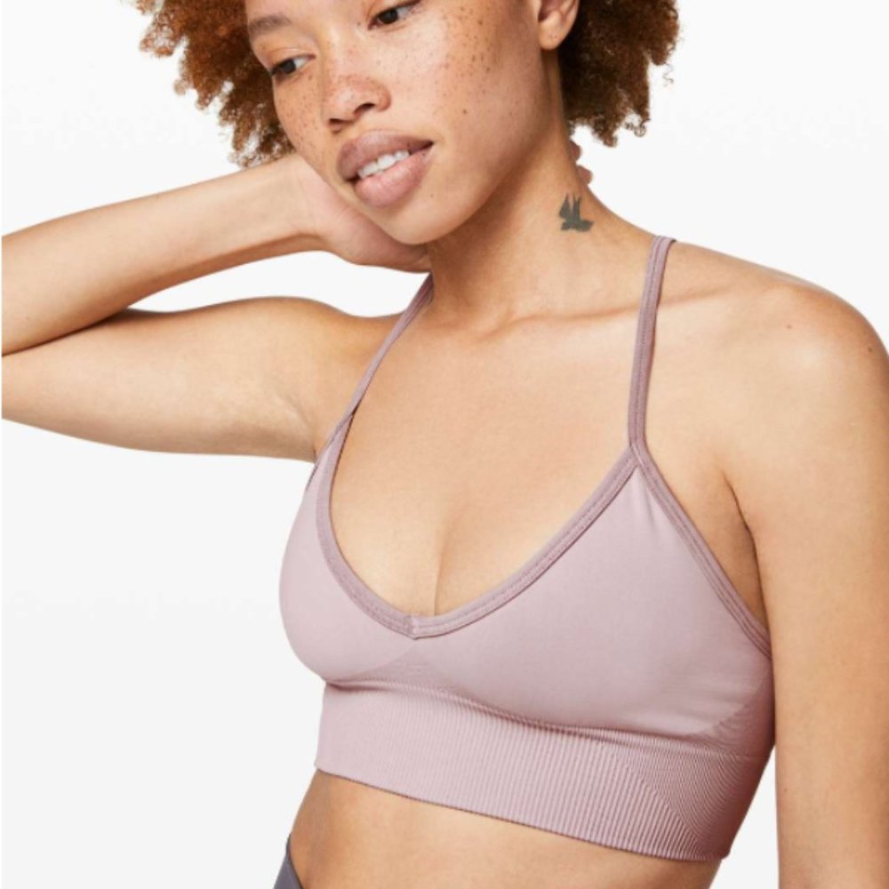 Lululemon Ebb To Street Bra II Smoky Blush
